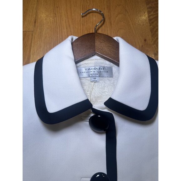 White and Black 3 Button Blazer - Picture 6 of 11